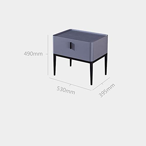 ZHAOLEI Nordic Bedside Table Leather Art Bedroom Bedside Cabinet Minimalist Mini Bedside Cabinet Italian Minimalist Locker