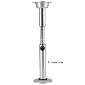 Emoshayoga Telescopic Pedestal, Telescopic 22‑28in Table Pedestal Kit Save Space with City for Motorhomes for Marine Yachts for Station Wagons Motorhomes