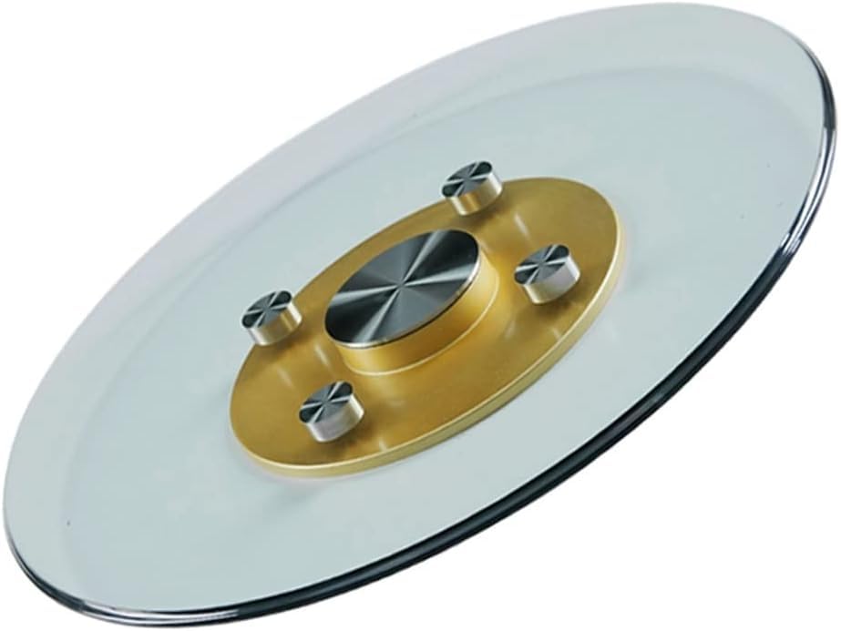 70cm 80cm 90cm 100cm Lazy Susan Glass Rotating Tray，Turntable Dining Table Centerpiece Large Tabletop Rotating Tray Clear Serving Plate Round With Silent Bearing (Size : 100cm)