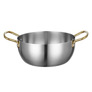 noodle pot korean ramen pot: cooking pasta pot kitchen soup stovetop pot stainless steel noodle pan cooker seafood pot with handle 27x18x8cm pot (size : 27x18x8cm)