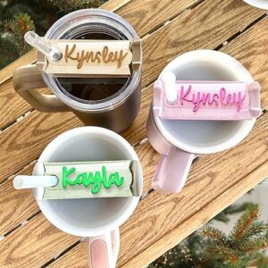 customized tumbler name tags, tumbler name plate, personalized name id tags for 30oz 40oz tumblers, quencher tumbler name plate