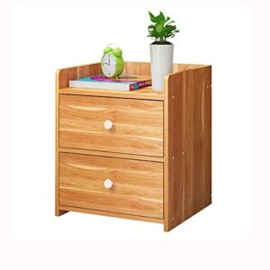 ZHAOLEI Simple Bedside Table Bedroom Locker, Wooden Locker Cabinet Bedside Table Drawer Bedroom Furniture