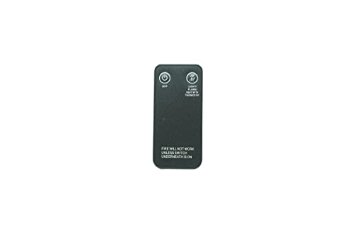 Replacement Remote Control for Burley Egleton 170R-BL 160R-SS 170R-SS & Burley Overton 175R-SS 175R Electric Fireplace Infrared Quartz Space Heater