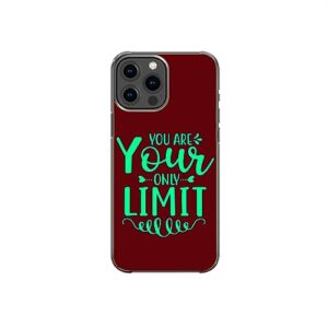 you are your only limit inspirational woke pattern art design anti-fall and shockproof gift iphone case (iphone xr)