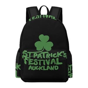 st patrick's day auckland backpack lightweight laptop backpack business bag casual shoulder bags daypack for women men