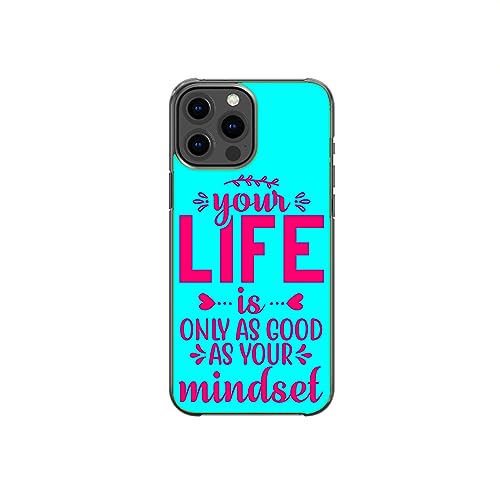 Your Life Is Only As Good As Your Mindset Positive Motivational Pattern Art Design Anti-Fall and Shockproof Gift iPhone case (iPhone XR)