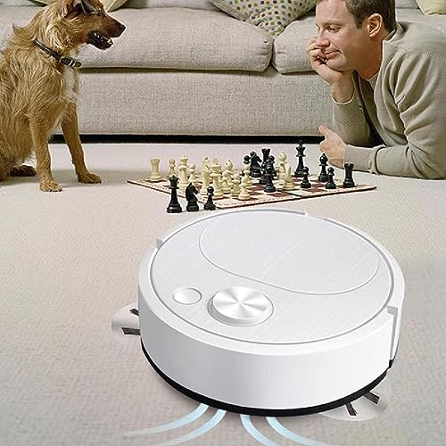 Robotic Vacuum Cleaner, Floor Cleaner Robot, Robot Vacuum Cleaner, 3-In-1 Energy Saving USB Charging Sweeping Robot with Special Suction Technology, Low-Noise Sweeping Machine for Efficient Cleaning