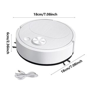 Robotic Vacuum Cleaner, Floor Cleaner Robot, Robot Vacuum Cleaner, 3-In-1 Energy Saving USB Charging Sweeping Robot with Special Suction Technology, Low-Noise Sweeping Machine for Efficient Cleaning