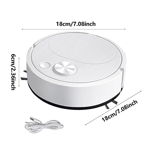 Robotic Vacuum Cleaner, Floor Cleaner Robot, Robot Vacuum Cleaner, 3-In-1 Energy Saving USB Charging Sweeping Robot with Special Suction Technology, Low-Noise Sweeping Machine for Efficient Cleaning