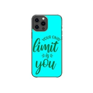 your only limit is you positive motivational woke pattern art design anti-fall and shockproof gift iphone case (iphone xr)