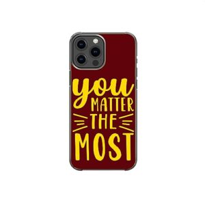 you matter the most sweet positive pattern art design anti-fall and shockproof gift iphone case (iphone xr)