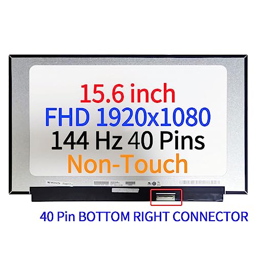 15.6" for Lenovo FRU W125790586 144Hz Screen Replacement LCD 40Pins FHD 1920(RGB)*1080 Display Panel Non-Touch