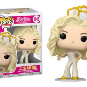 POP Movies: Barbie - Gold Disco Barbie Funko Vinyl Figure (Bundled with Compatible Box Protector Case), Multicolor, 3.75 inches