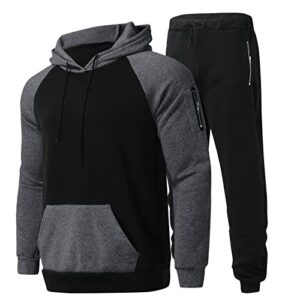 willisos mens tracksuit 2 piece hoodie, mens hoodie sweatsuit sets jogging activewear long sleeve athletic suits hoodies sets