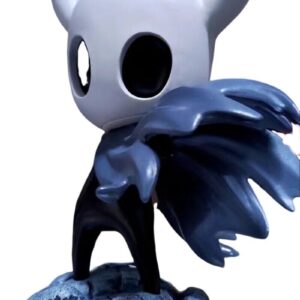 Cdeny 6" Home Decor Cartoon Figure, Car Dashboard Ornament Cute Gaming Figure Hollow Knight Figure Collectible Statue(Gray&White)