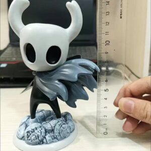 Cdeny 6" Home Decor Cartoon Figure, Car Dashboard Ornament Cute Gaming Figure Hollow Knight Figure Collectible Statue(Gray&White)