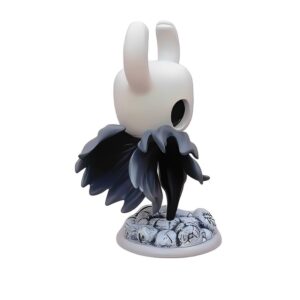 Cdeny 6" Home Decor Cartoon Figure, Car Dashboard Ornament Cute Gaming Figure Hollow Knight Figure Collectible Statue(Gray&White)