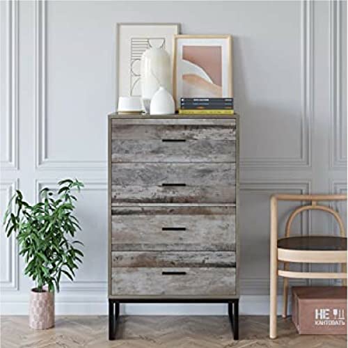 Nightstand Bedside Table Drawer Cabinet 4 Drawer Chest Modern Storage Dresser Tall Nightstand Bathroom Floor Cabinet Modern Storage Dresser Storage Tower Dresser