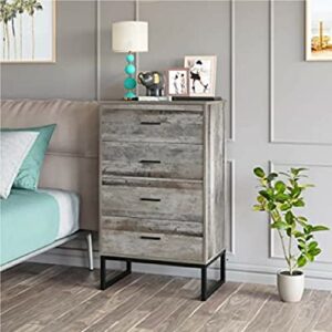 Nightstand Bedside Table Drawer Cabinet 4 Drawer Chest Modern Storage Dresser Tall Nightstand Bathroom Floor Cabinet Modern Storage Dresser Storage Tower Dresser