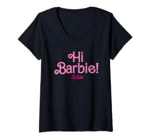 barbie the movie - hi barbie! v-neck t-shirt