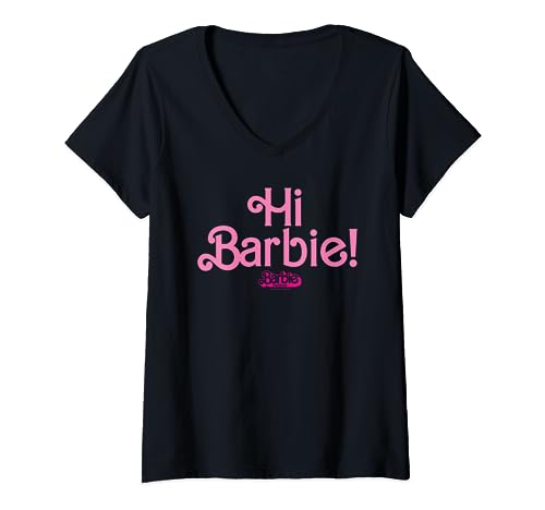 Barbie The Movie - Hi Barbie! V-Neck T-Shirt