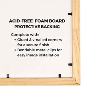 5x15 Frame Black Solid Wood Picture Frame Width 1.25 Inches | Interior Frame Depth 0.75 Inches | Anders Contemporary Photo Frame Complete with UV Acrylic, Foam Board Backing & Hanging Hardware