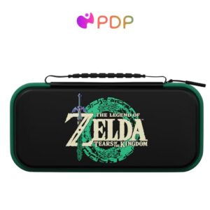 pdp travel case plus glow: tears of the kingdom for nintendo switch, nintendo switch lite, nintendo switch - oled model