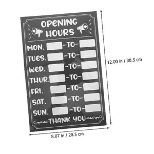 Ciieeo 2pcs business hours sign restaurants opening sign Hour Labels Adhesive Store Hours Signs For Business open sign open closed signage changeable hours sign letter supplies pvc office