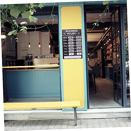 Ciieeo 2pcs business hours sign restaurants opening sign Hour Labels Adhesive Store Hours Signs For Business open sign open closed signage changeable hours sign letter supplies pvc office