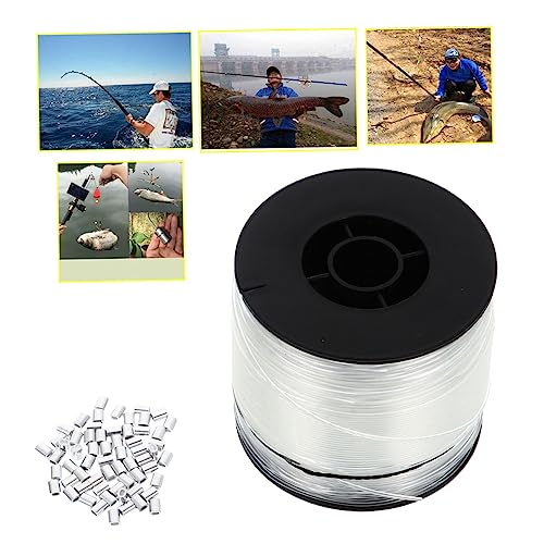 BESPORTBLE 3 Sets Nylon Fishing line Aluminum Parts Clear Fishing Thread Spool Stretchy Fishing Line Fishing Line Professional White Fishing Strap 500M Nylon Fishing Rope Fishing Tool Base