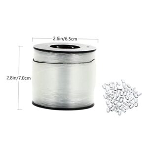 BESPORTBLE 3 Sets Nylon Fishing line Aluminum Parts Clear Fishing Thread Spool Stretchy Fishing Line Fishing Line Professional White Fishing Strap 500M Nylon Fishing Rope Fishing Tool Base