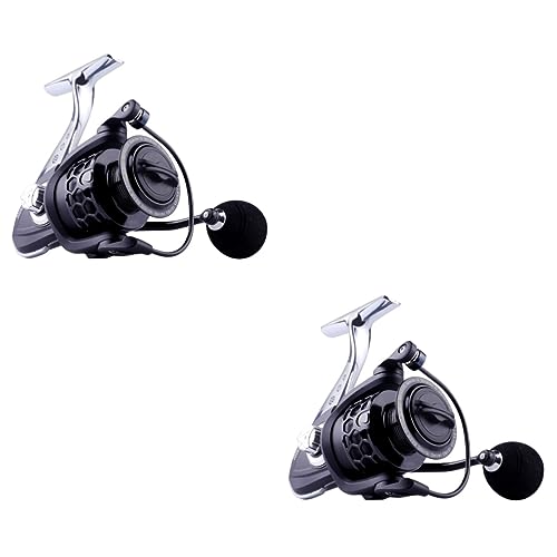 Toddmomy 2pcs Full Metal Fishing Reel Drag Fishing Reel Fishing Line Spooling Accessories Fishing reels baitcasting reels cat Fish Fishing baits Fishing Wire Wheel Freshwater Fishing Coil