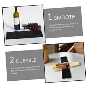 Cabilock 8 pcs Wine Bottle mat Silicone can mat Drink Organizer for Fridge can Organizer for Refrigerator Bottle Organizer for Cabinet Beer Stacker Drink Dispenser Silica Gel Non-Slip soda