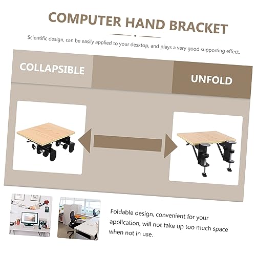 MAGICLULU Computer Hand Bracket Computer Tray Keyboard Tray Desktop Stand Computer Elbow Support armrest Shelf Computer Support Bracket Computer Hand Holder Foldable Extension Board Lengthen