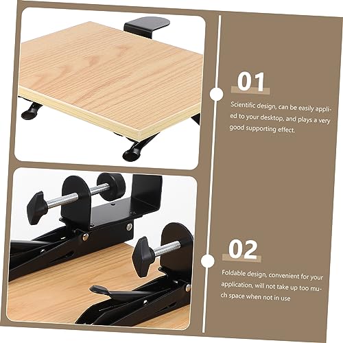 MAGICLULU Computer Hand Bracket Computer Tray Keyboard Tray Desktop Stand Computer Elbow Support armrest Shelf Computer Support Bracket Computer Hand Holder Foldable Extension Board Lengthen