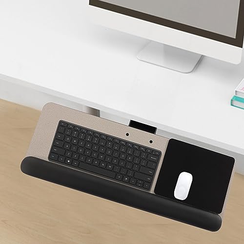 Adjustable Keyboard Tray Ergonomic Design Under Desk Mount Mouse Platform Tray