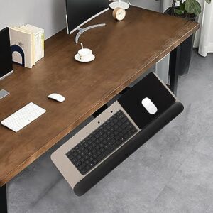 Adjustable Keyboard Tray Ergonomic Design Under Desk Mount Mouse Platform Tray