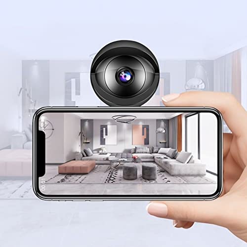 onlyliua Mini WiFi Camera, Built in Battery Wireless Hd 1080p Home Security Cameras with Smart Night Vision and Motion Detection, Support 2.4g WiFi