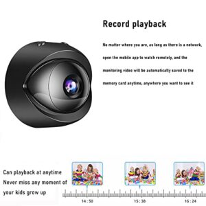 onlyliua Mini WiFi Camera, Built in Battery Wireless Hd 1080p Home Security Cameras with Smart Night Vision and Motion Detection, Support 2.4g WiFi