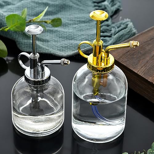 Smooth Flat Glass Watering Can Gardening Tools Glass Watering Can Gardening Plant Kettle Pressure Adjustable Sprayer