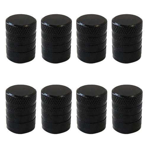 Pack of 8 Car Tire Stem Valve Caps Wheel Valve Covers Car Dustproof Waterproof Tire Cap Fit for Automobiles Motorcycles Trucks Bikes(Black) New