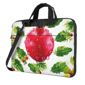 red fruit laptop bag men women computer bag 15.6in shoulder messenger bag briefcase business work bags purse