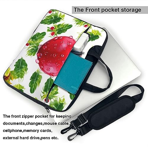 Red fruit Laptop Bag Men Women Computer Bag 15.6in Shoulder Messenger Bag Briefcase Business Work Bags Purse