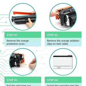 069 Toner Cartridge Replacement for Canon 069H for imageCLASS MF753Cdw MF751Cdw LBP674Cdw Printer ( 4 Pack )