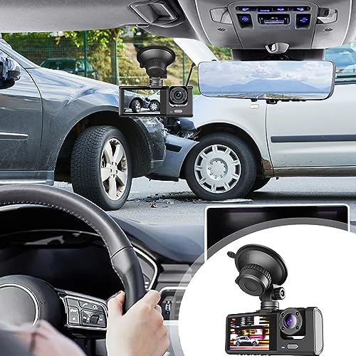 1080P Smart Dash Cam - 2.0Inch IPS Driving Recorder - Car Driving Recorder with Night Vision, Seamless Loop Recording, Emergency Video Lock - Video Recorder for Car - Dashcam