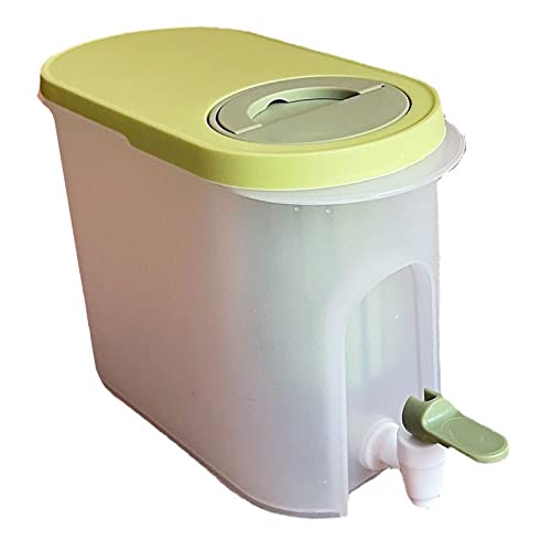 Refrigerator Cold Water Kettle, Double Filtration Refrigerator Cold Water Kettle Silicone Sealing with Kitchen Faucet (Green)