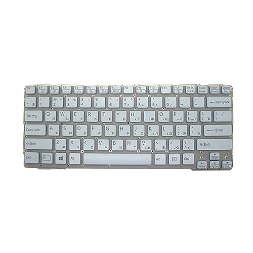 Laptop Keyboard for Sony for VAIO SVE14A SVE14A2X1E SVE14A2X2E SVE14A3C5E SVE14A3M1E SVE14A3M1R SVE14A3M2E SVE14A3M2R Russia RU White New