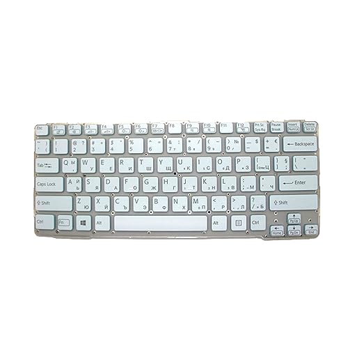 Laptop Keyboard for Sony for VAIO SVE14A SVE14A1C5E SVE14A1M6E SVE14A1S1E SVE14A1S1R SVE14A1S6E SVE14A1S6R SVE14A1V1E SVE14A1V1R Bulgaria BG White New