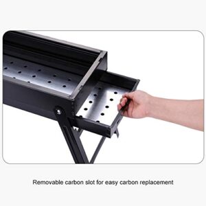 Barbecue Grill Folding Portable Charcoal Outdoor Camping Picnic Burner Foldable Charcoal Camping Barbecue Oven