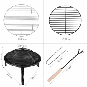 Grill Heater Grills Round Fire Pit Small Barbecue Stove Charcoal Grill Patio Camping Picnic Burner Outdoor Portable